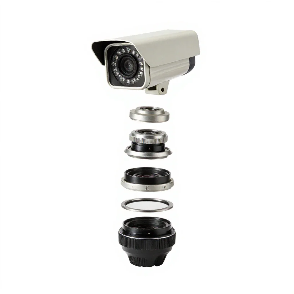 Security camera isolated on a white background