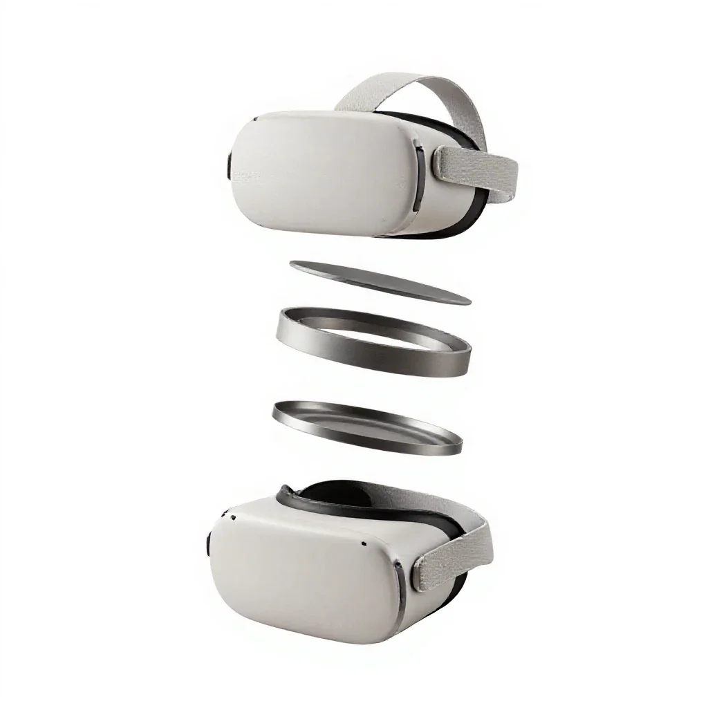 Virtual reality headset isolated on a white background