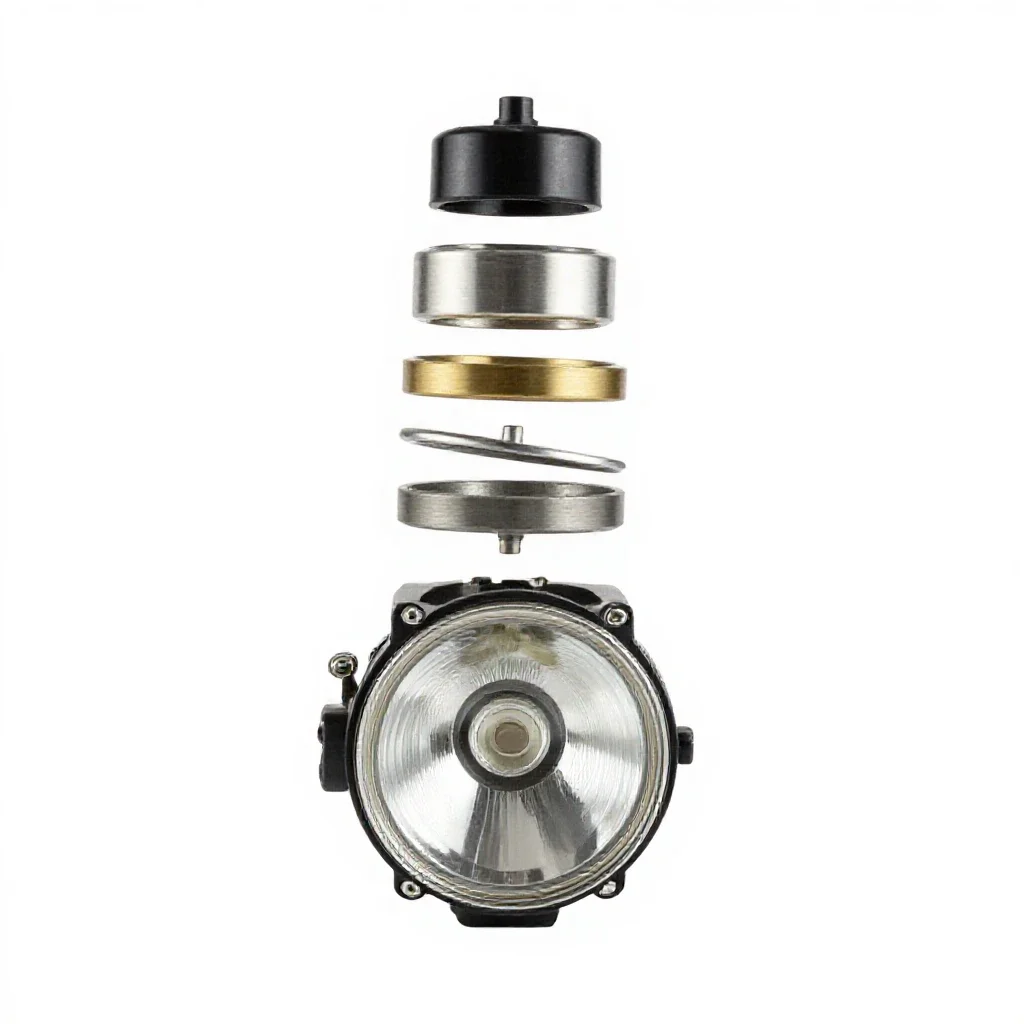 Headlamp isolated on a white background