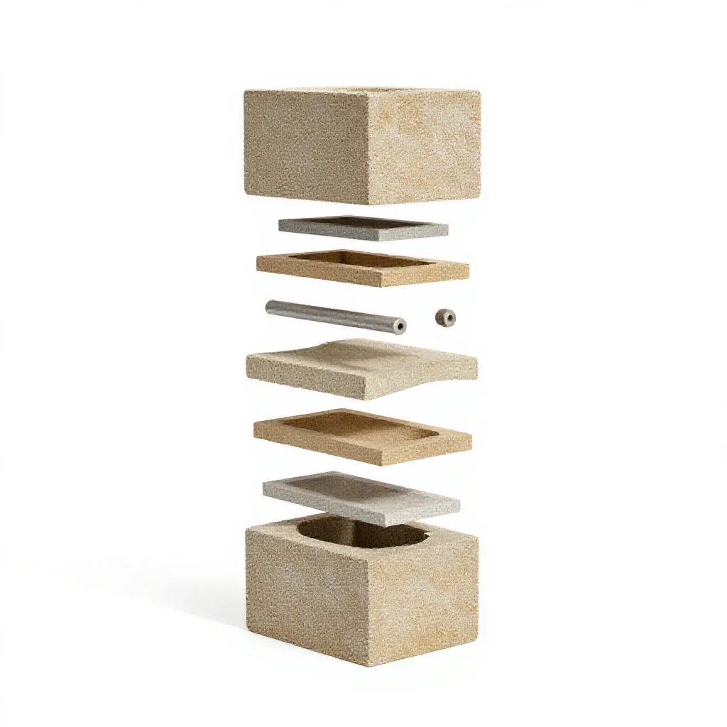 Construction block set isolated on a white background