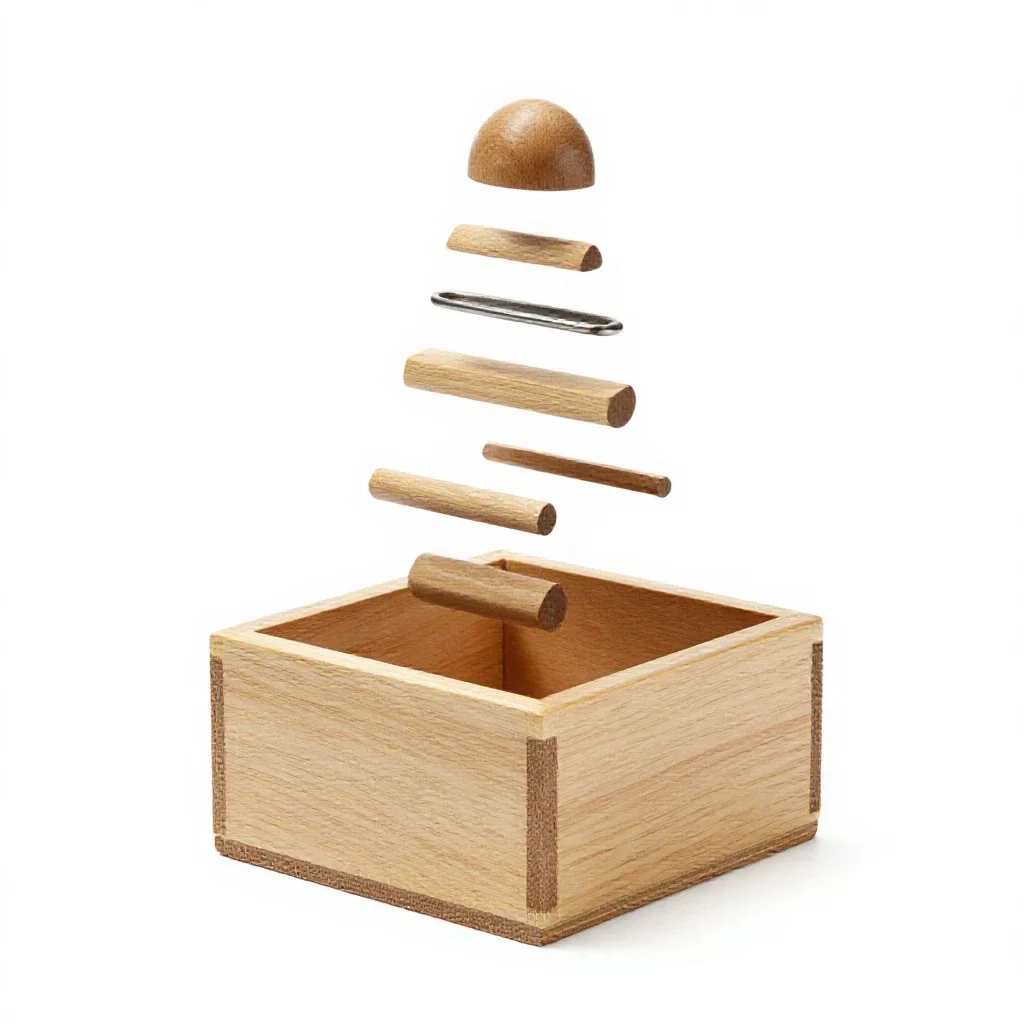 Jack-in-the-box isolated on a white background