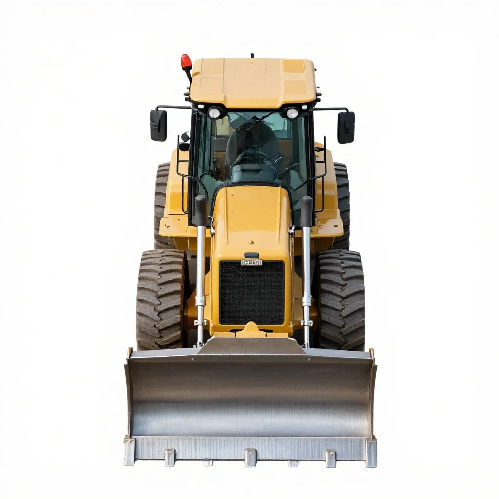 Bulldozer isolated on a white background