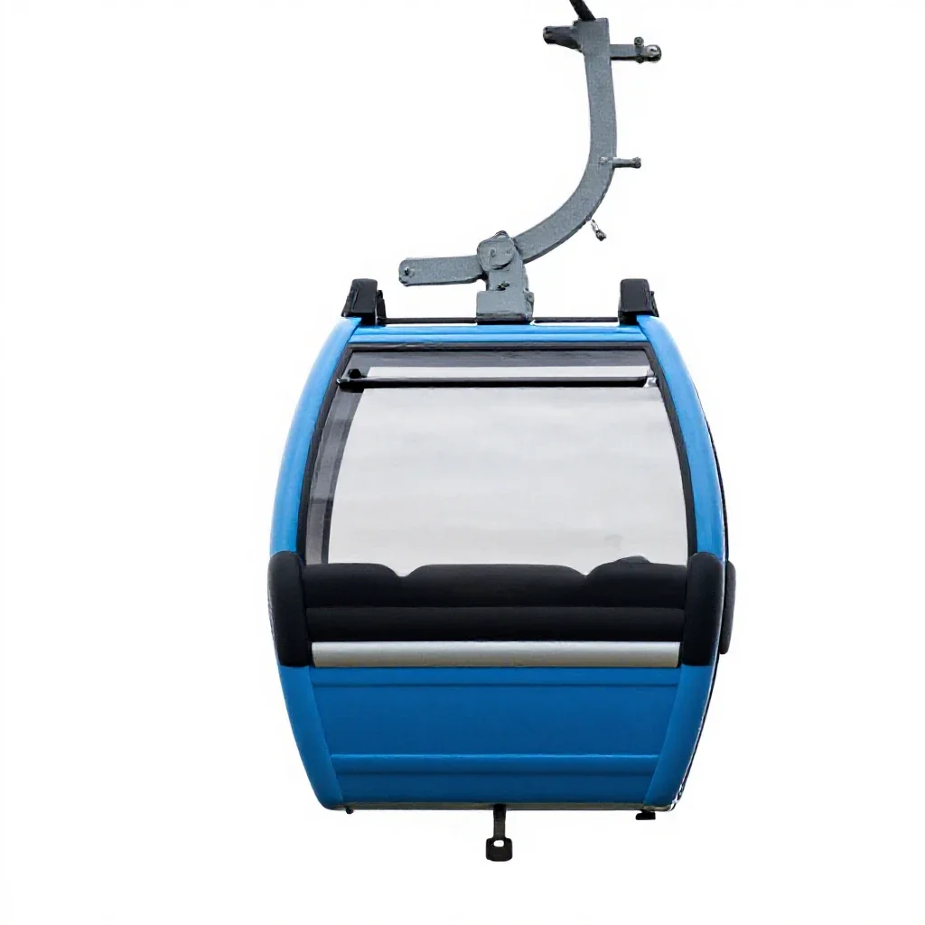 Cable car gondola isolated on a white background