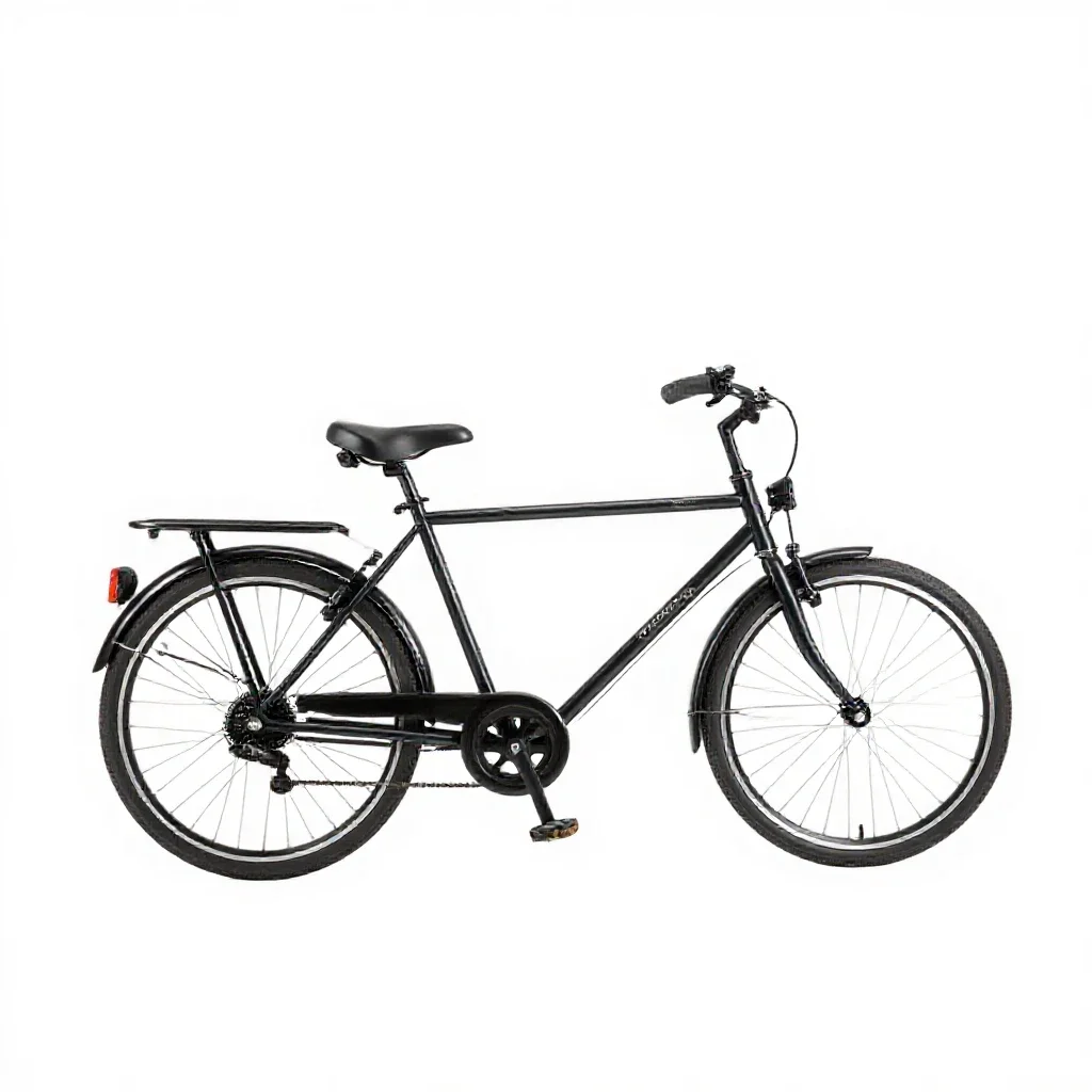Cargo bicycle isolated on a white background