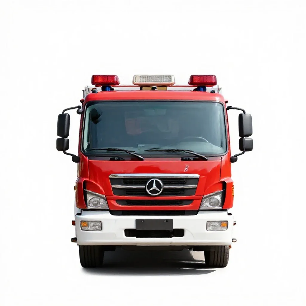 Fire engine isolated on a white background
