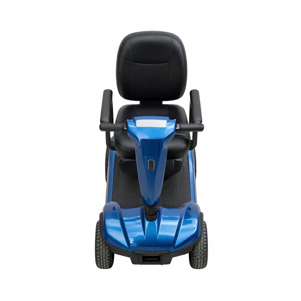 Mobility scooter isolated on a white background