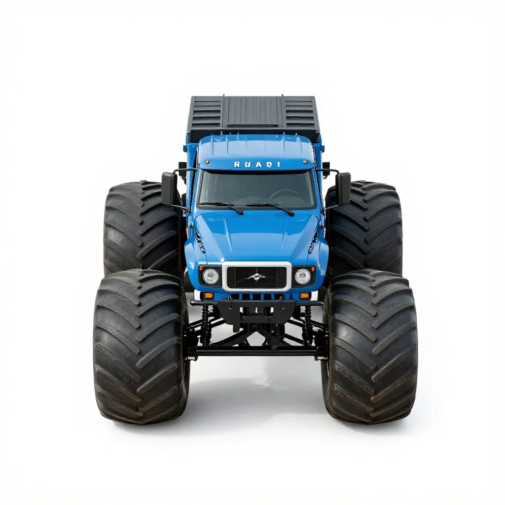 Monster truck isolated on a white background