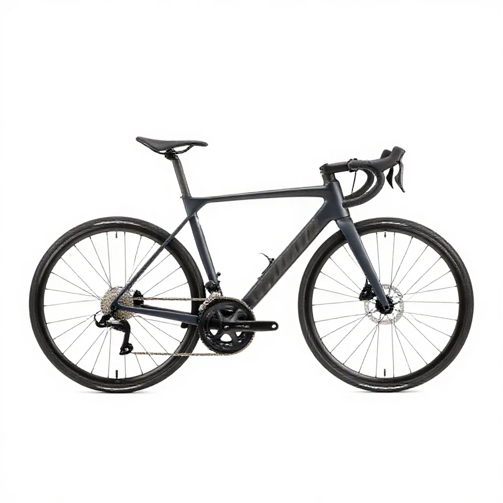 Road bicycle isolated on a white background
