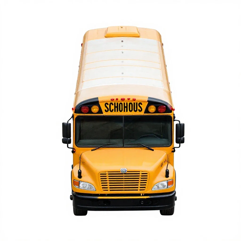 School bus isolated on a white background