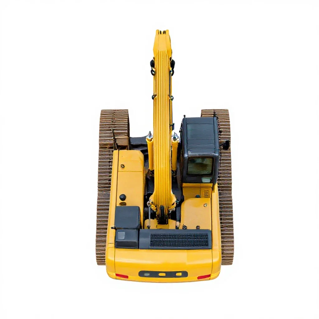 Excavator isolated on a white background