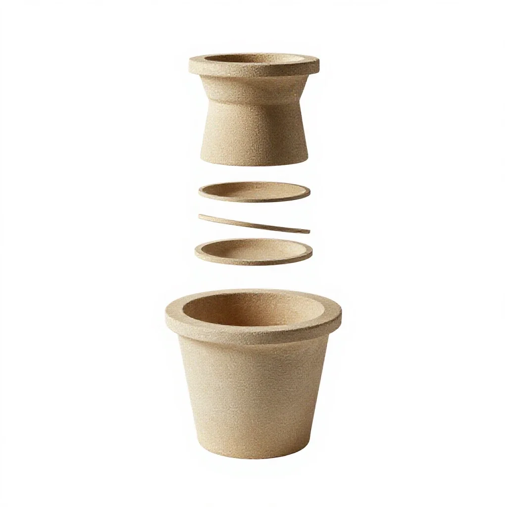 Chimney pot isolated on a white background