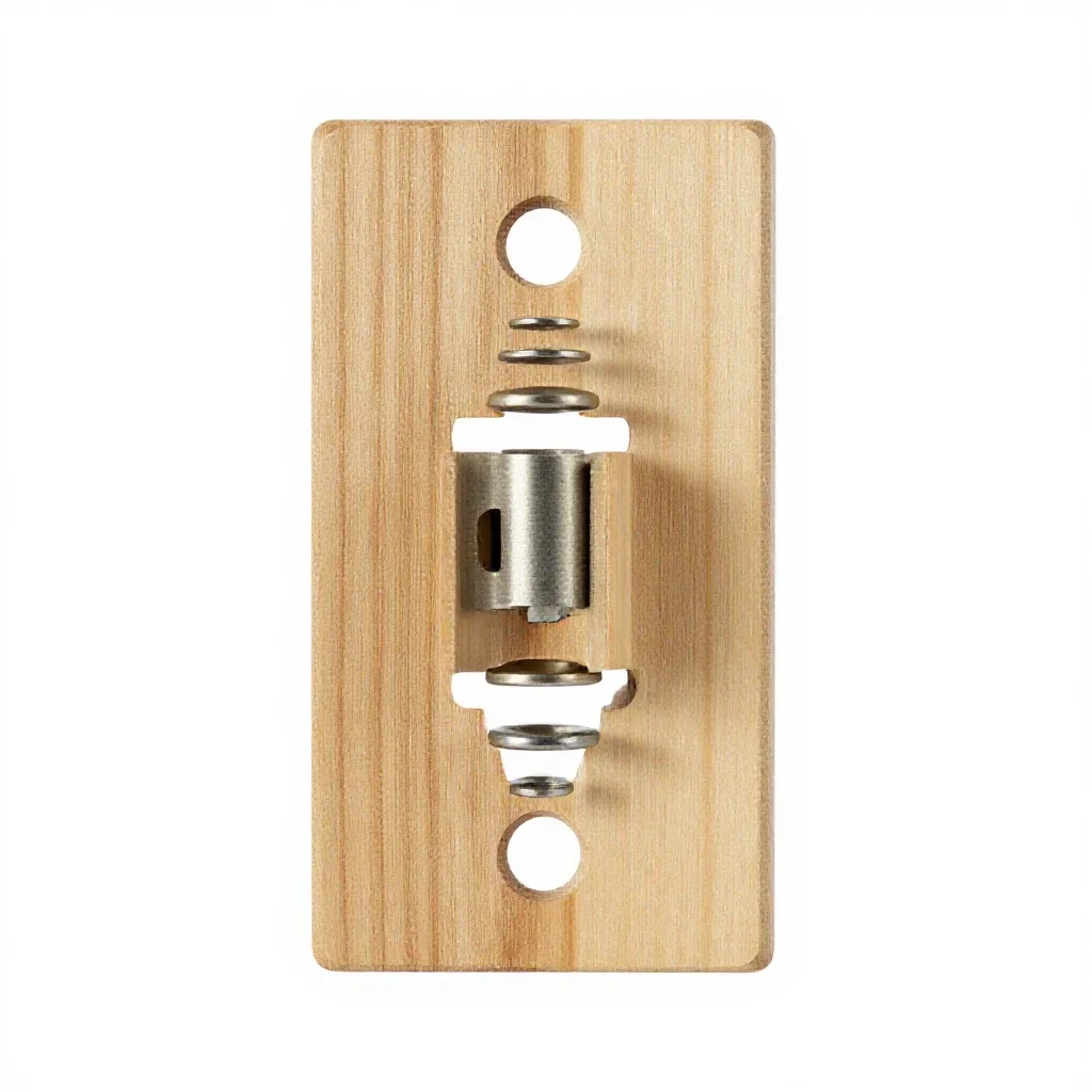 Mortise lock plate isolated on a white background