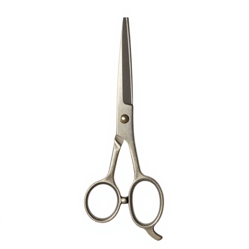 Pair of grooming scissors isolated on a white background