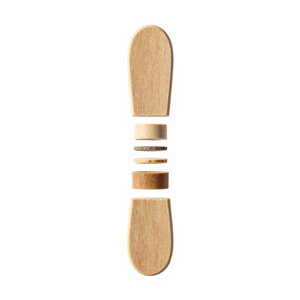 Tongue scraper isolated on a white background