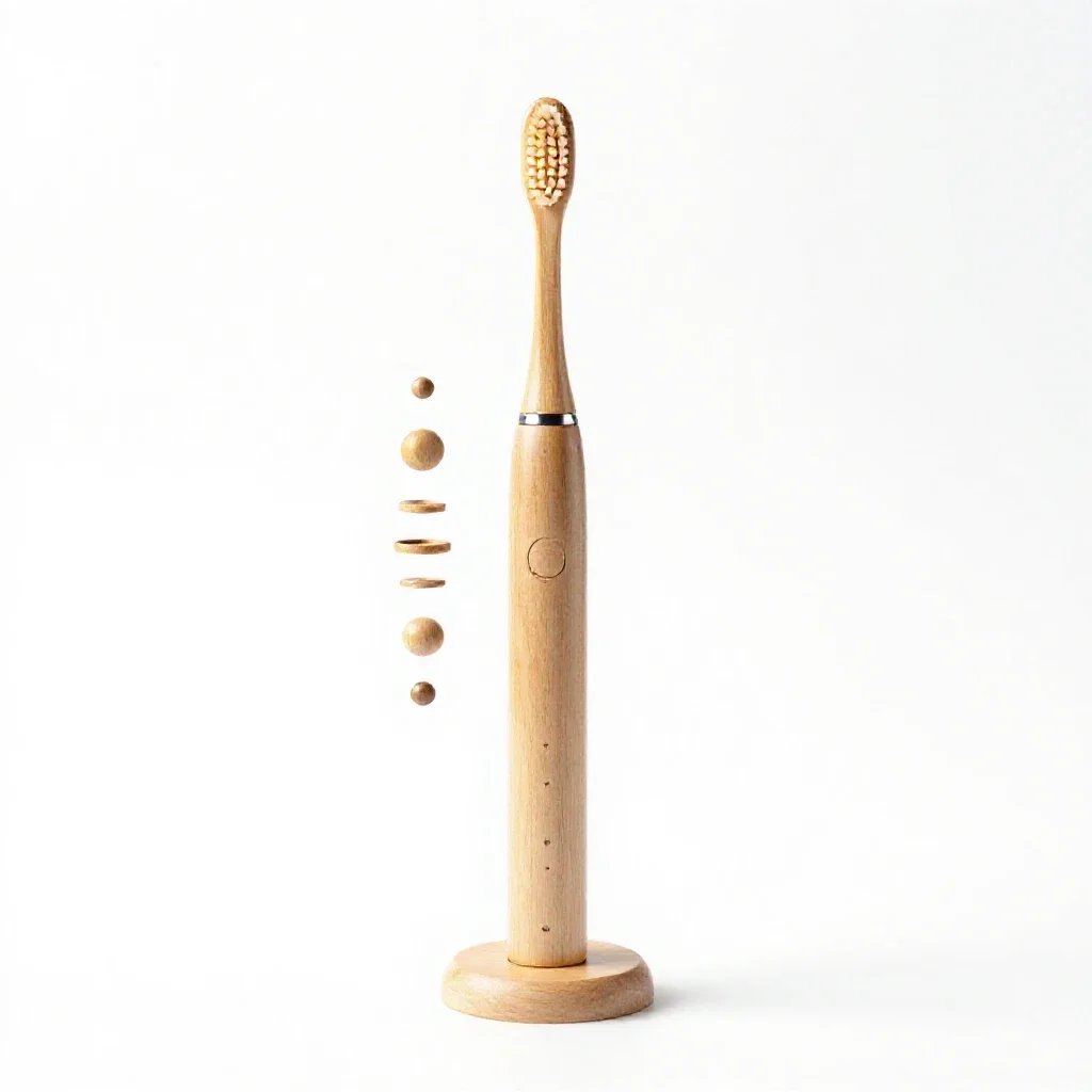 Electric toothbrush on a stand isolated on a white background