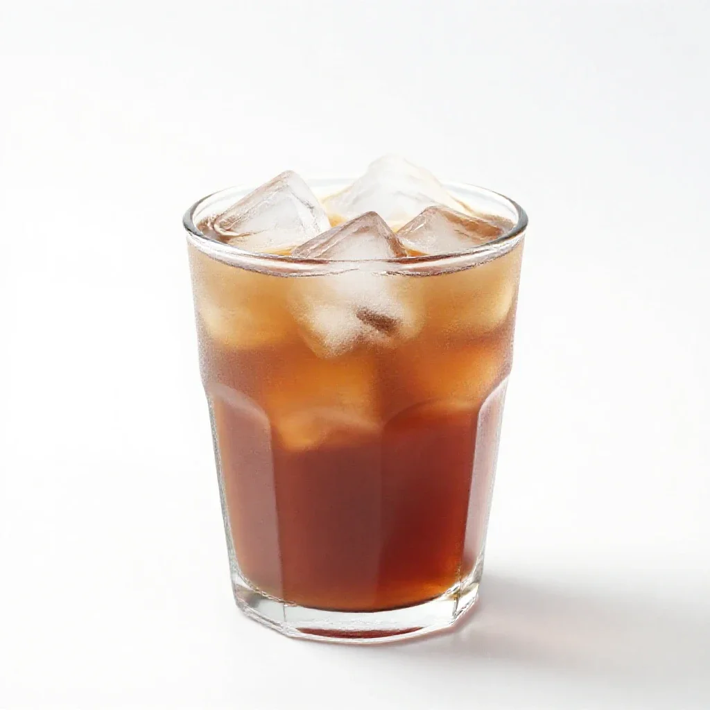 Horchata over ice isolated on a white background