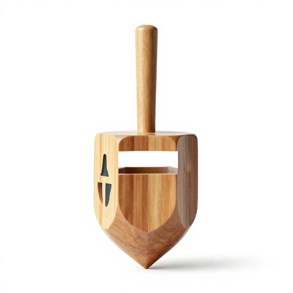 Dreidel isolated on a white background