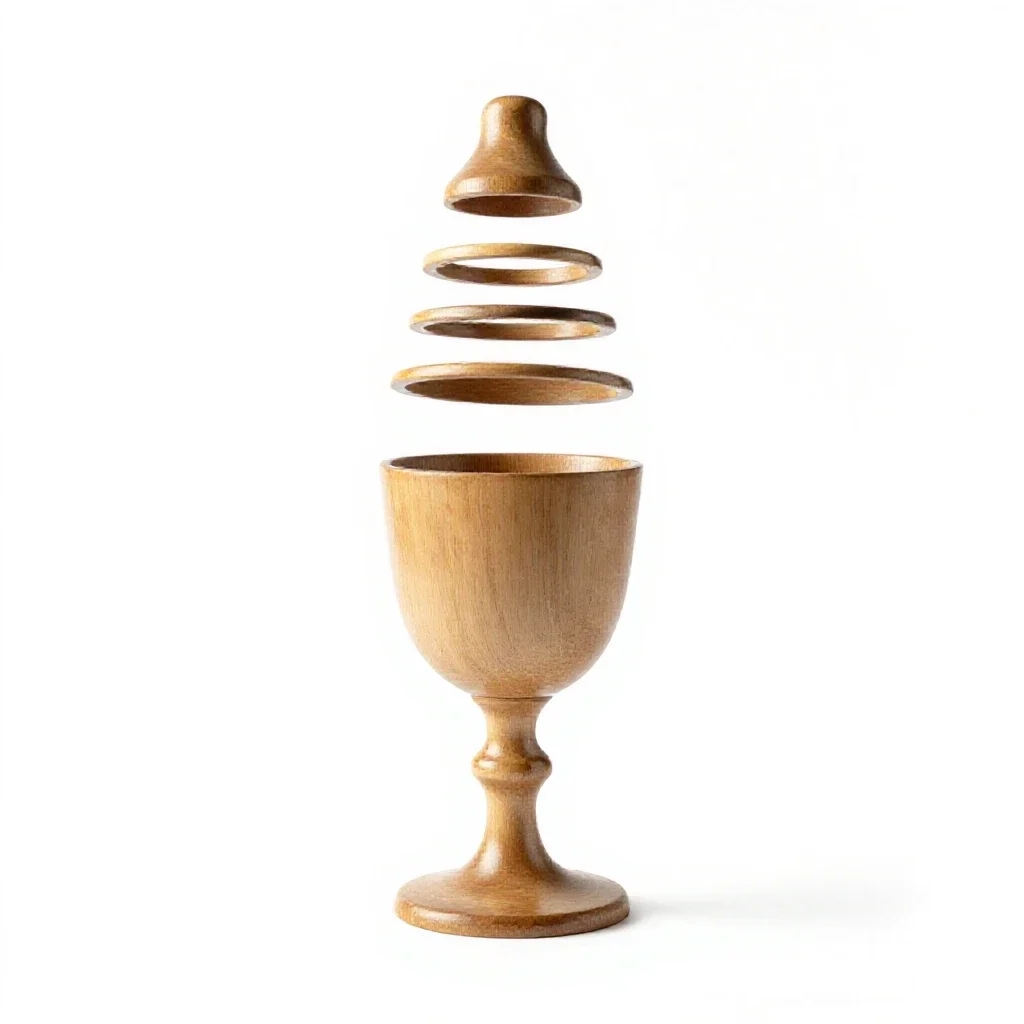 Kiddush cup isolated on a white background