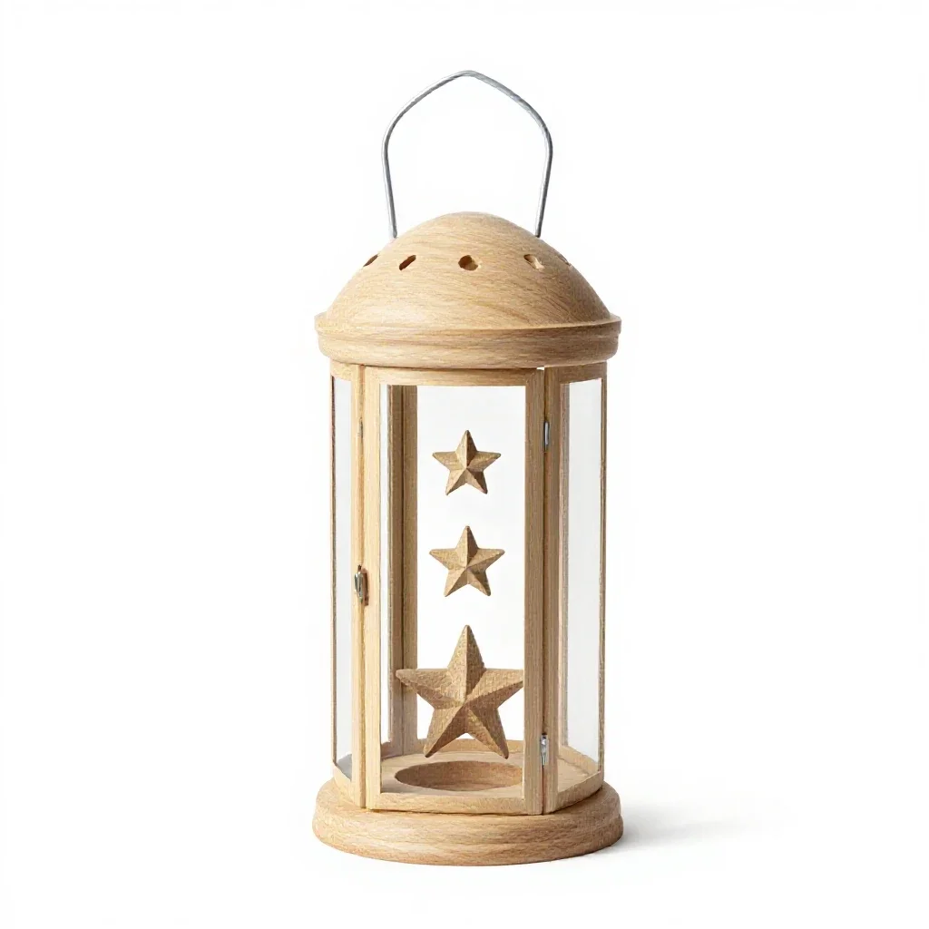 Matariki star lantern isolated on a white background