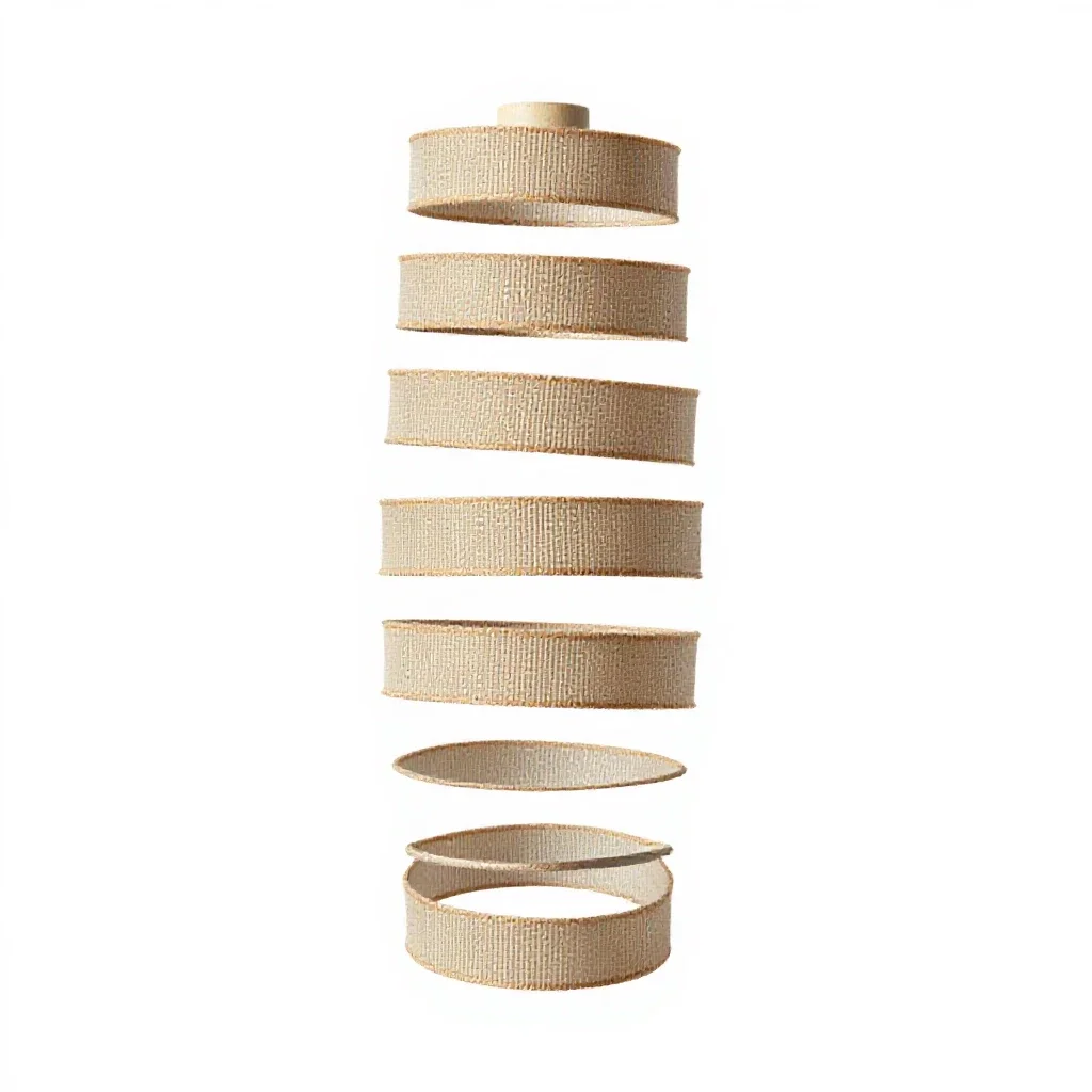 Maypole ribbon set isolated on a white background