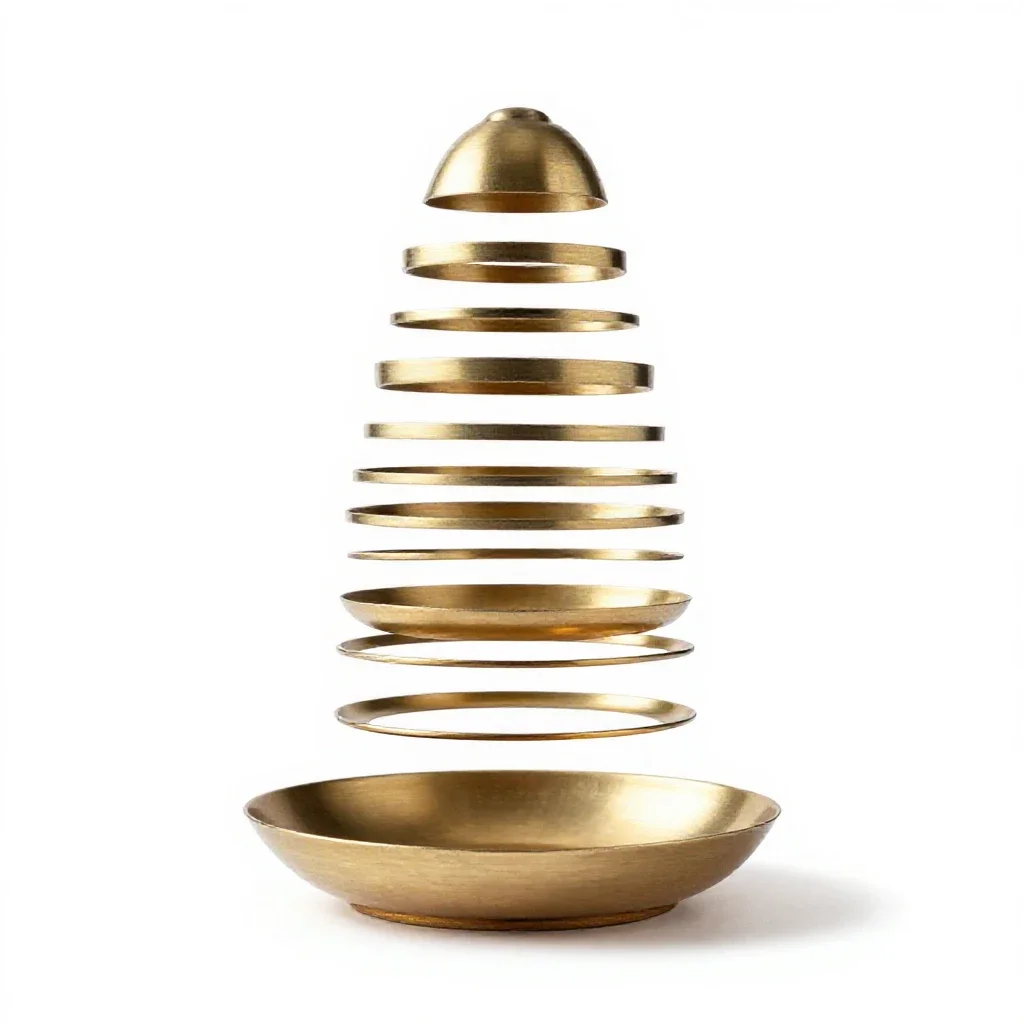 Puja thali isolated on a white background