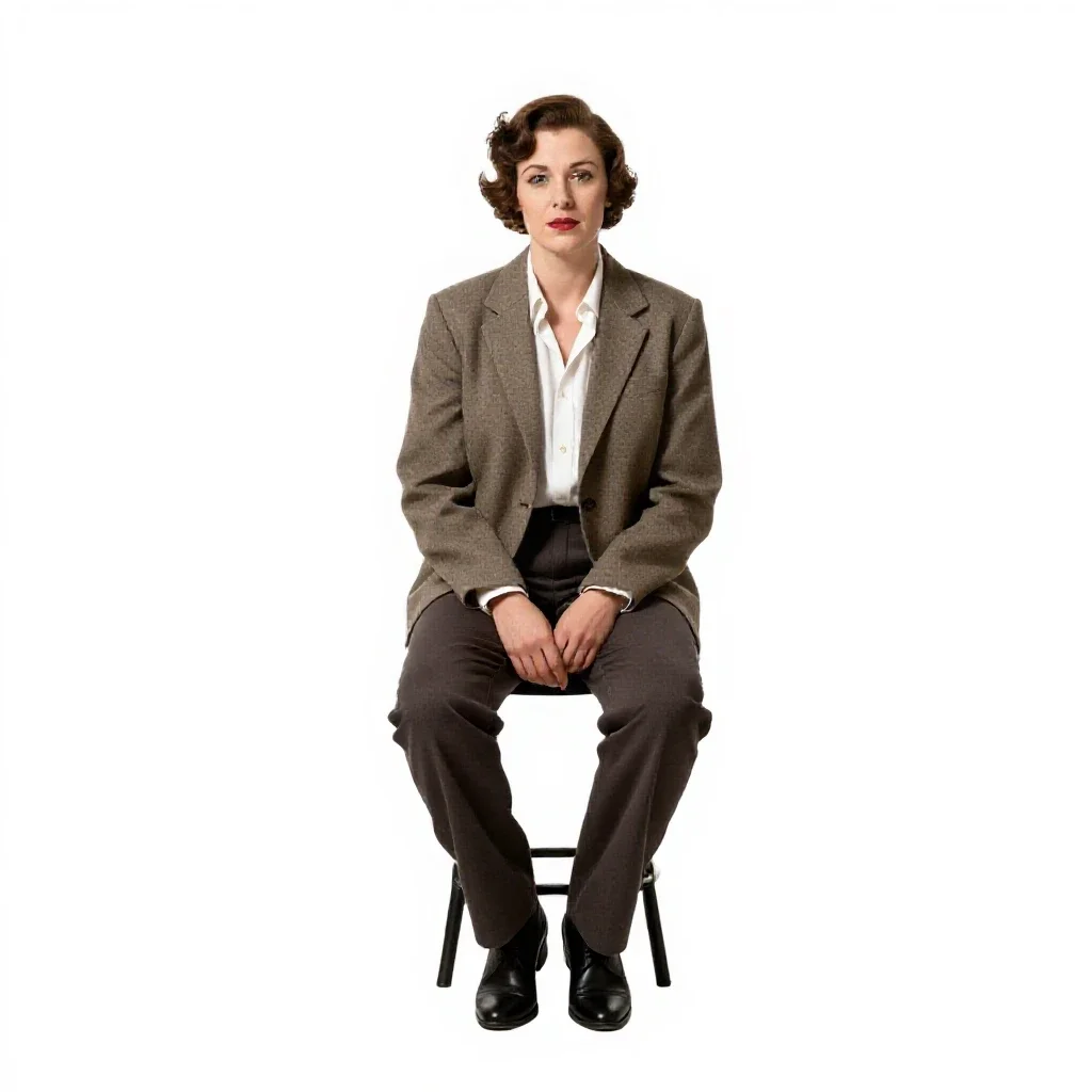 1920s jazz singer isolated on a white background