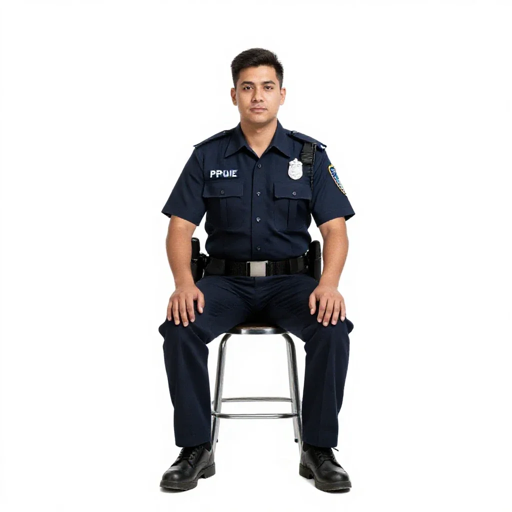 Hive-city enforcer isolated on a white background