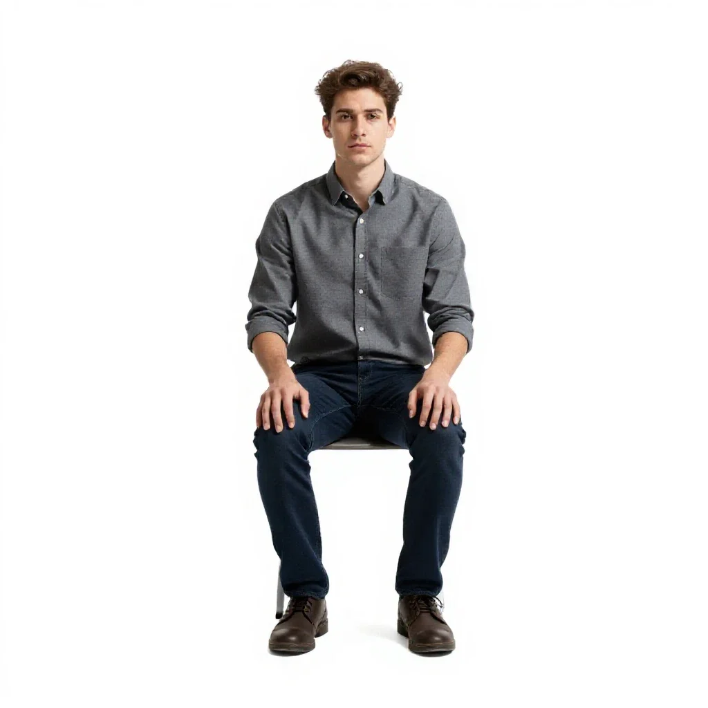 Jump navigator with a neural halo isolated on a white background