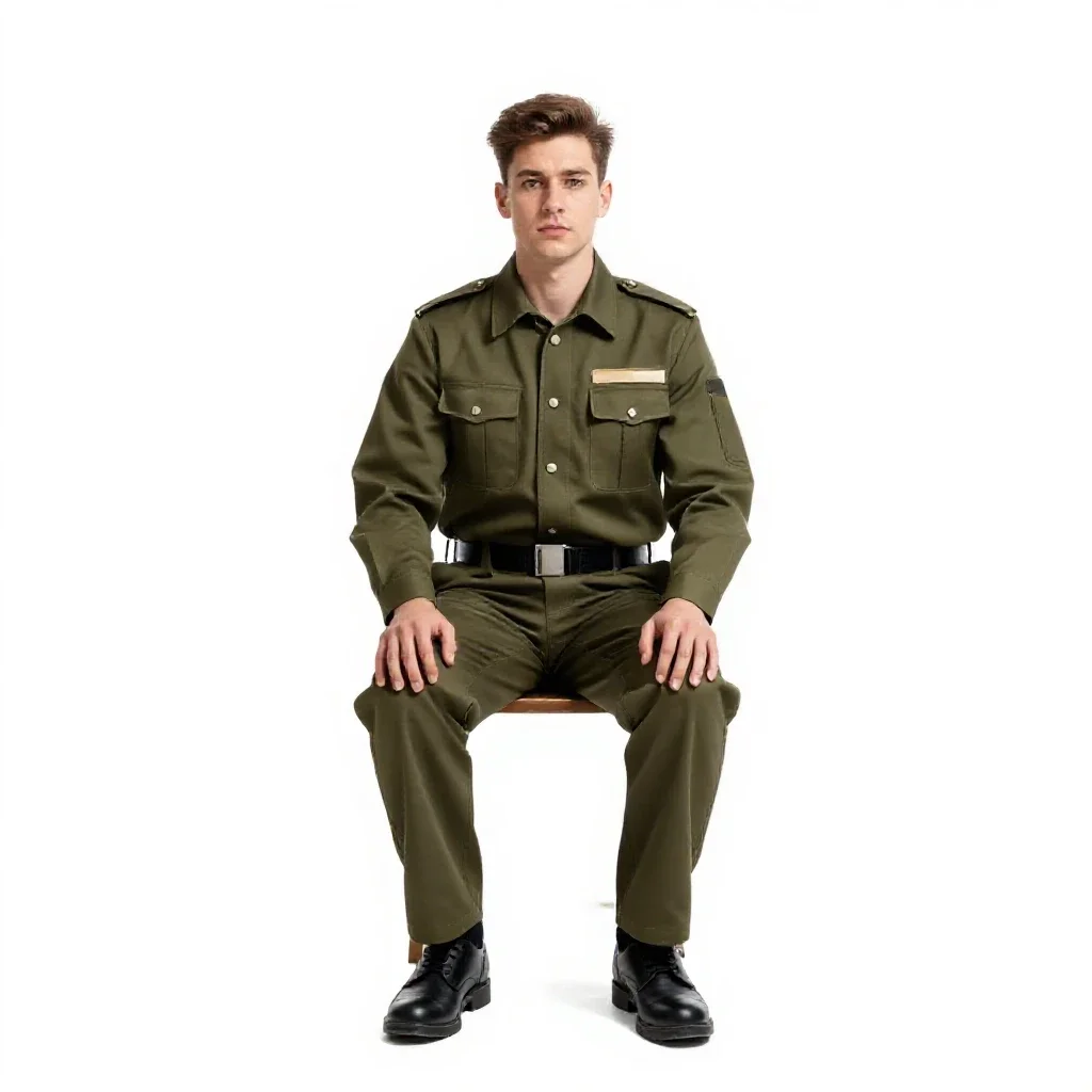 Station quartermaster isolated on a white background