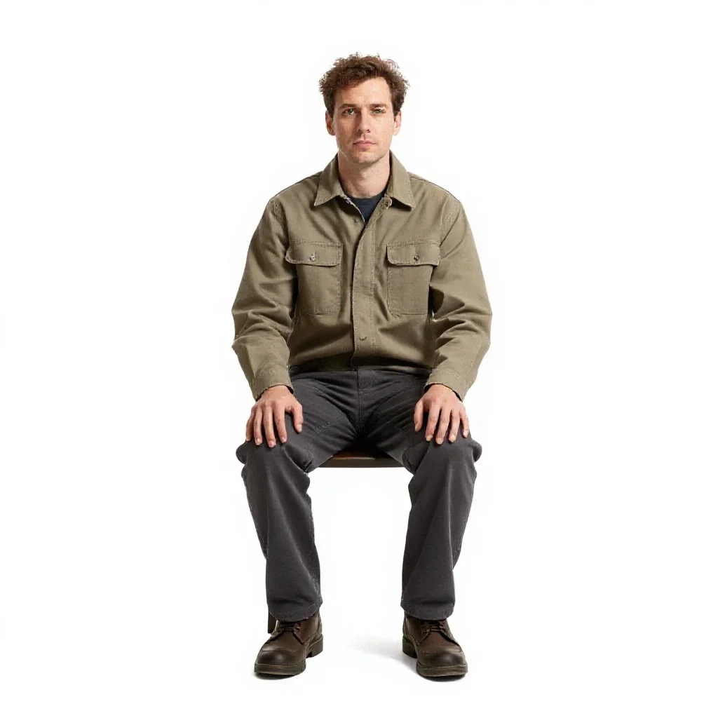 Xenoarchaeologist with a sample case isolated on a white background