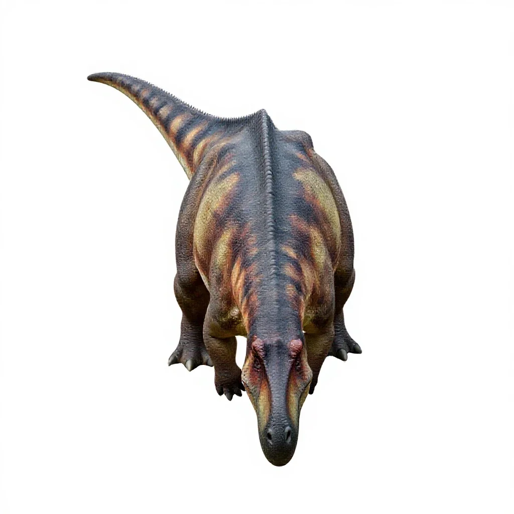 Pachycephalosaurus isolated on a white background