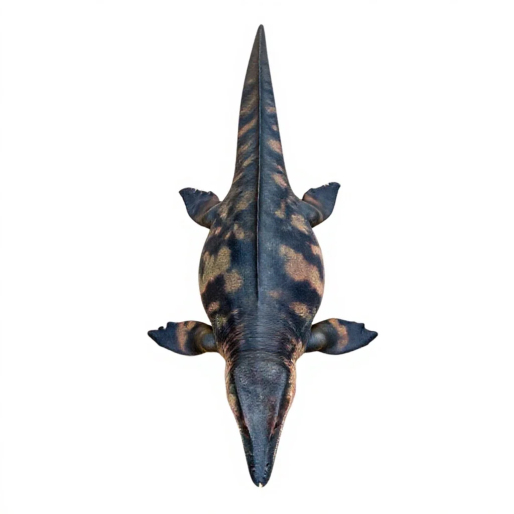 Plesiosaur isolated on a white background