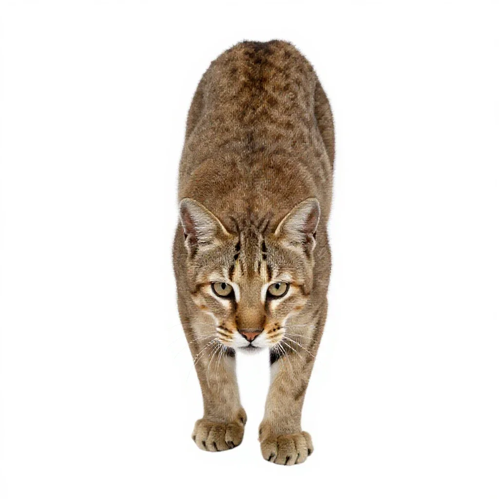 Sabre-toothed cat isolated on a white background