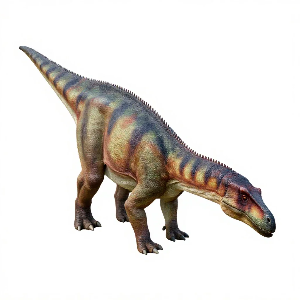 Therizinosaurus isolated on a white background