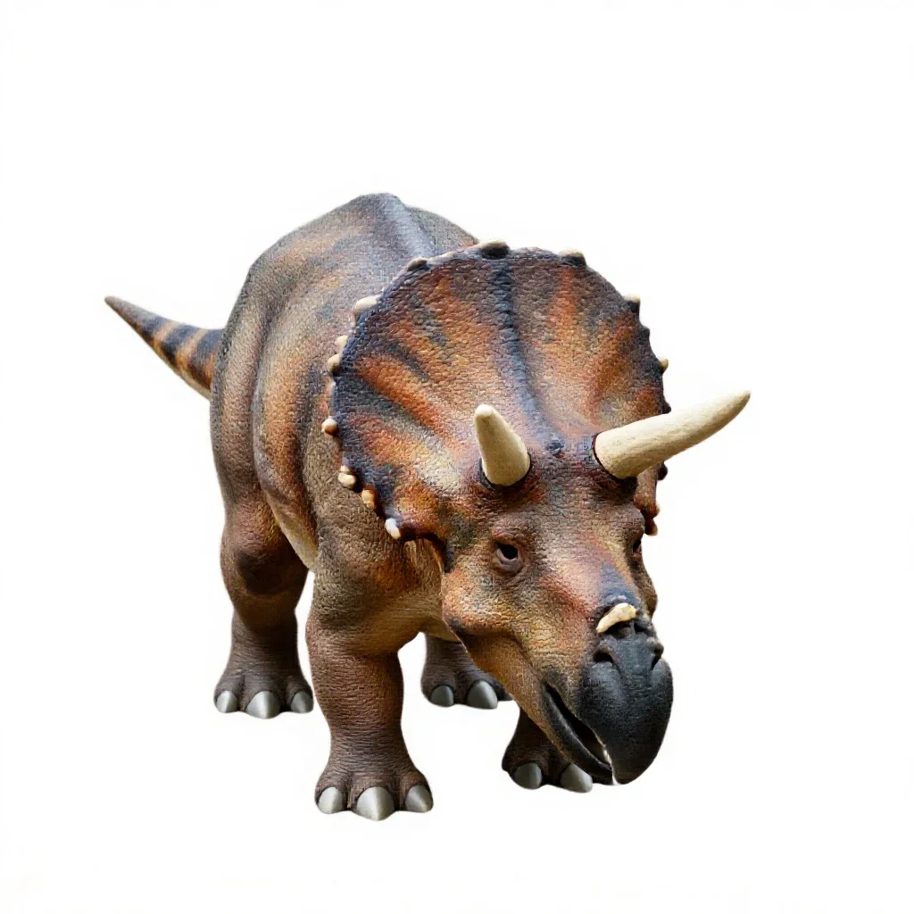 Triceratops isolated on a white background