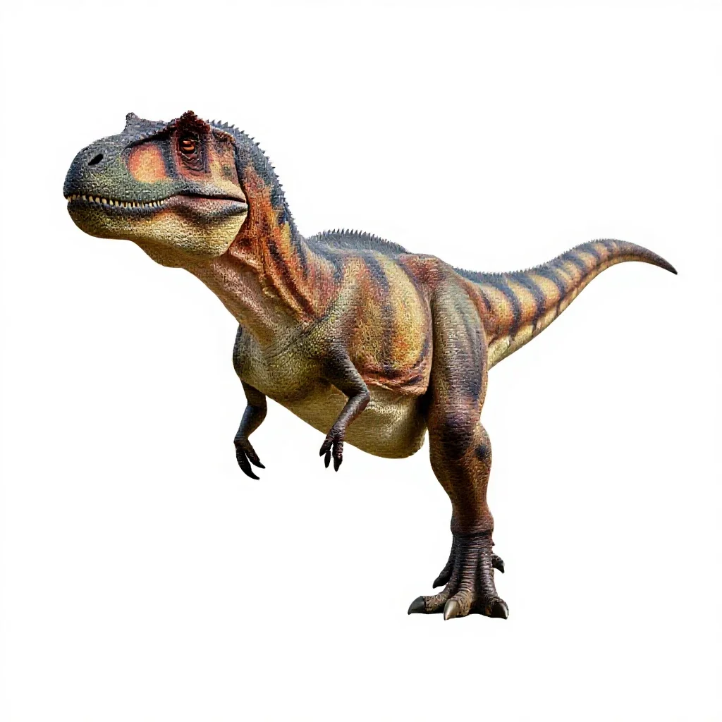Allosaurus isolated on a white background