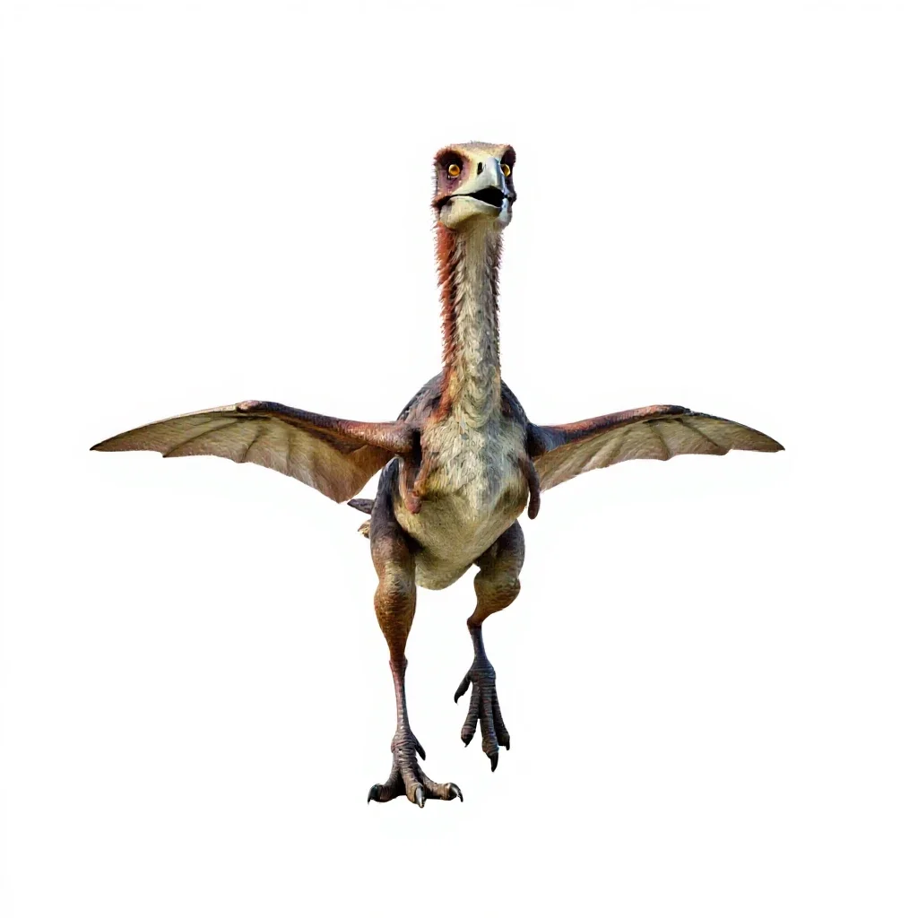 Archaeopteryx isolated on a white background
