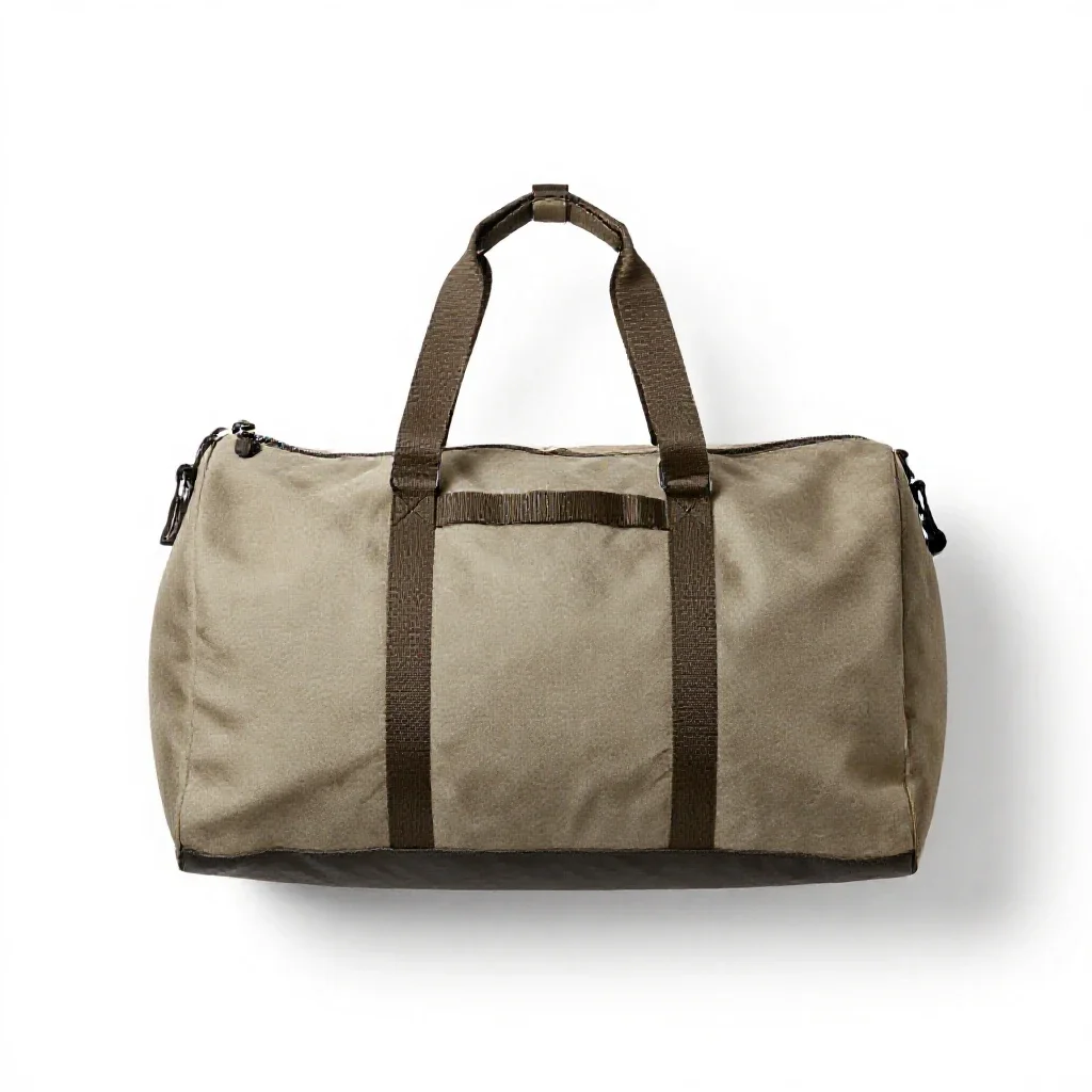 Duffel bag isolated on a white background