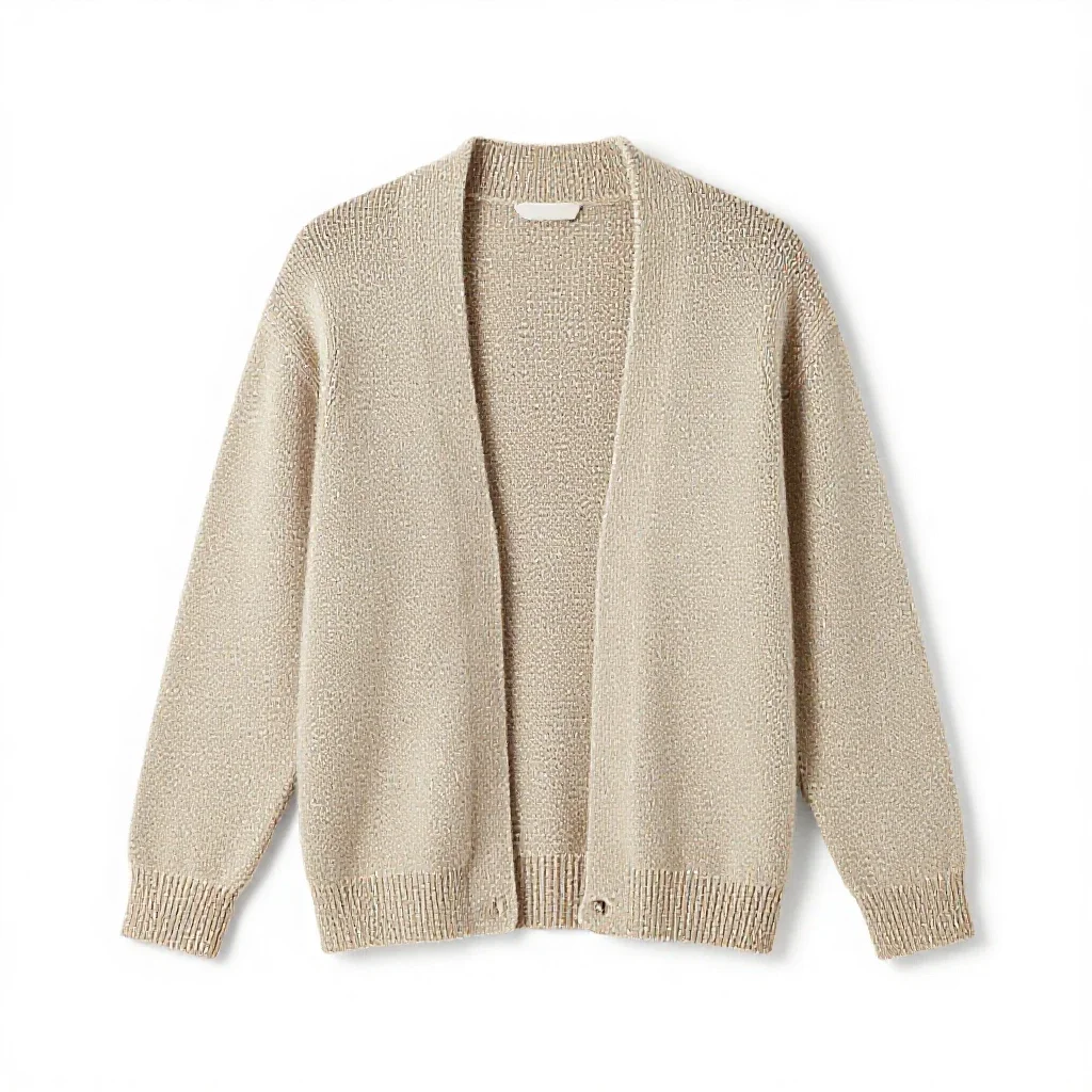 Knitted cardigan isolated on a white background