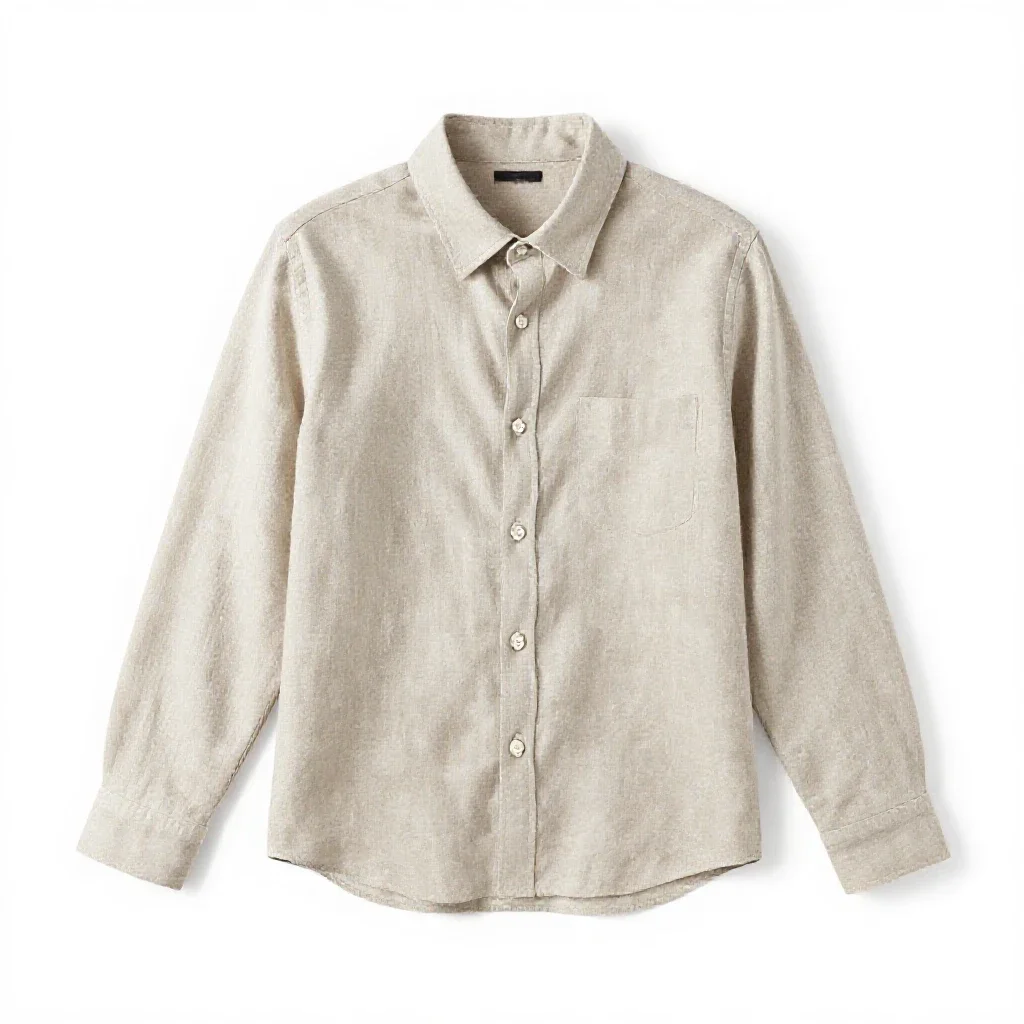Linen shirt isolated on a white background