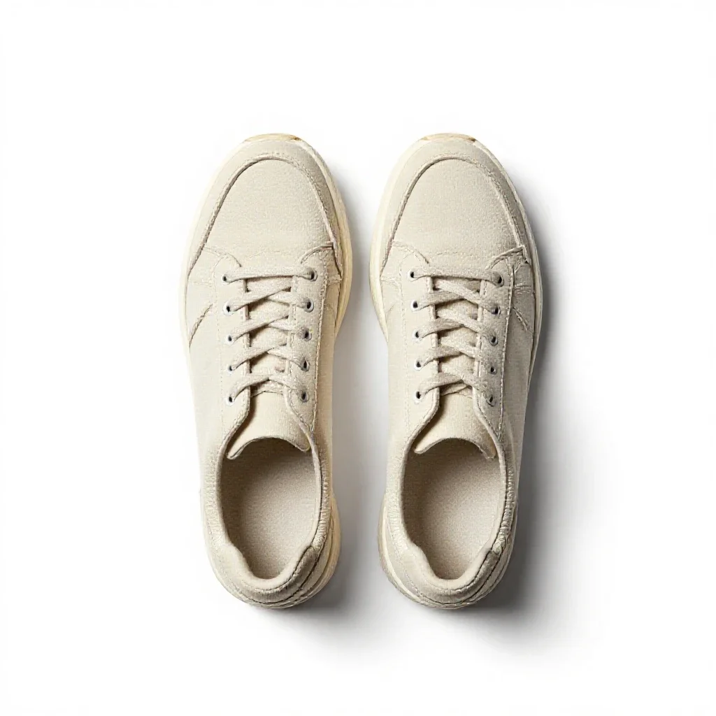 Pair of sneakers isolated on a white background