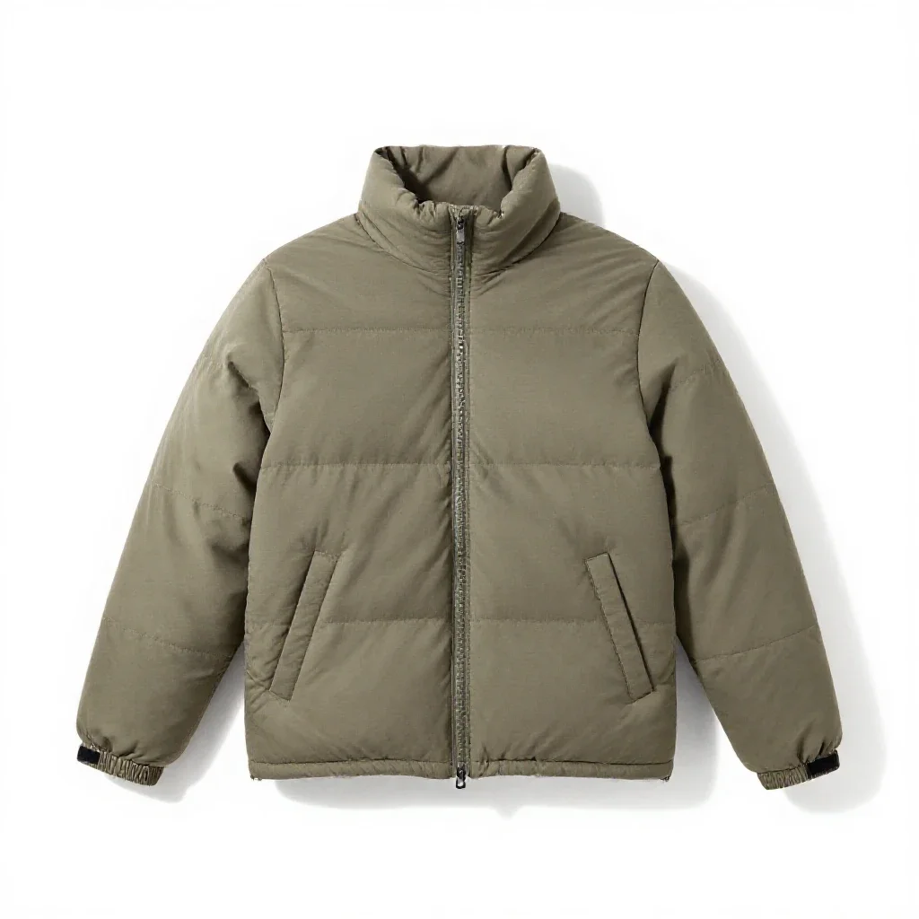 Puffer jacket isolated on a white background