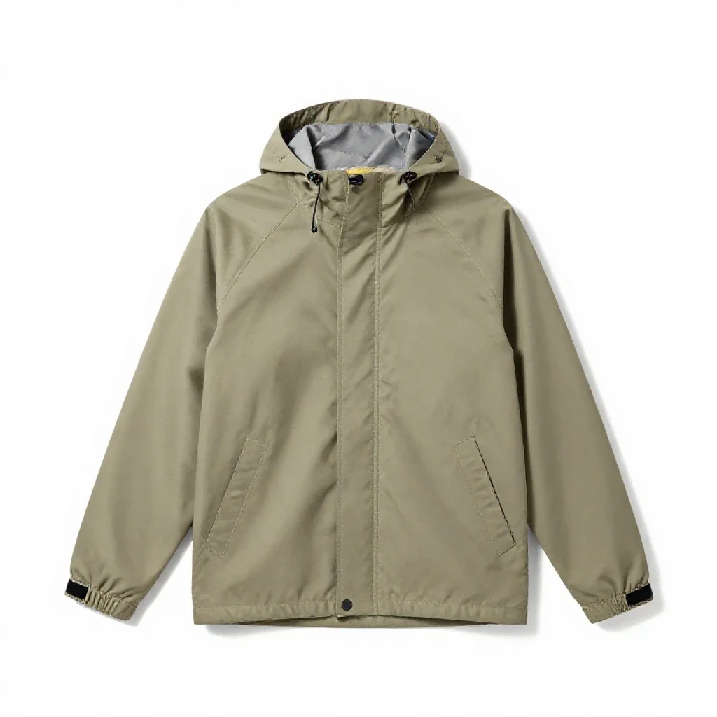 Rain jacket isolated on a white background