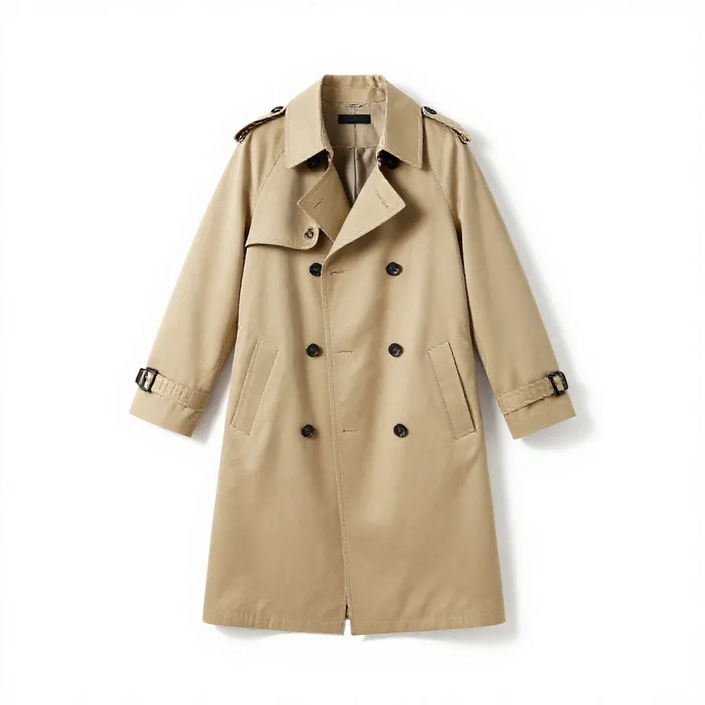 Trench coat isolated on a white background