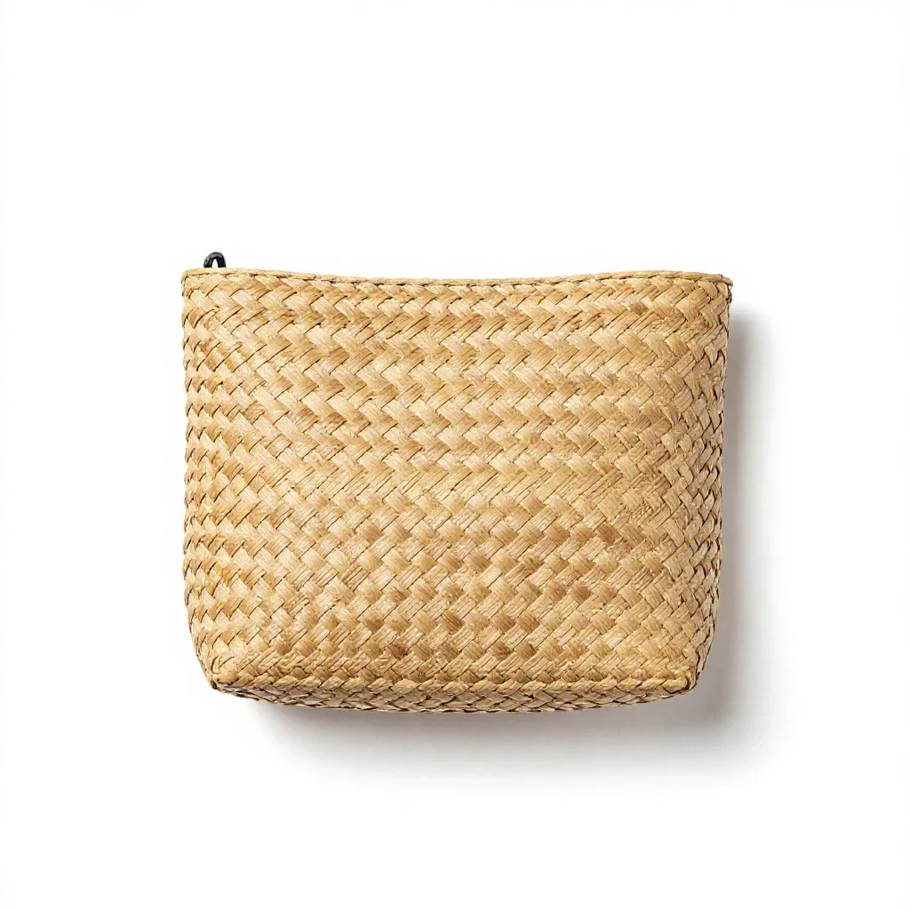 Woven belt bag isolated on a white background
