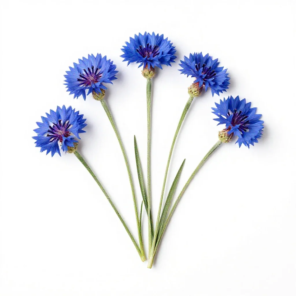 Cornflower isolated on a white background