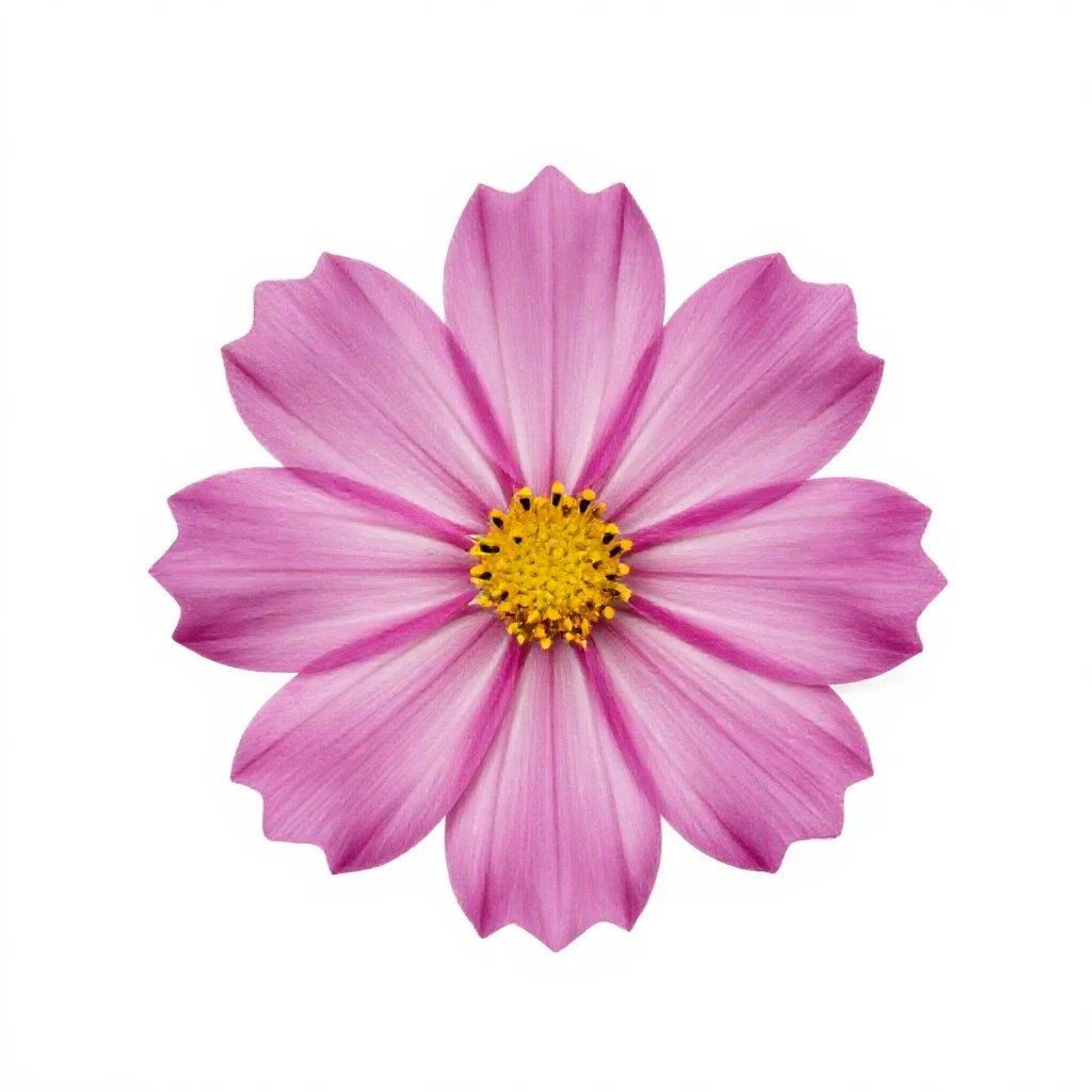 Cosmos flower isolated on a white background