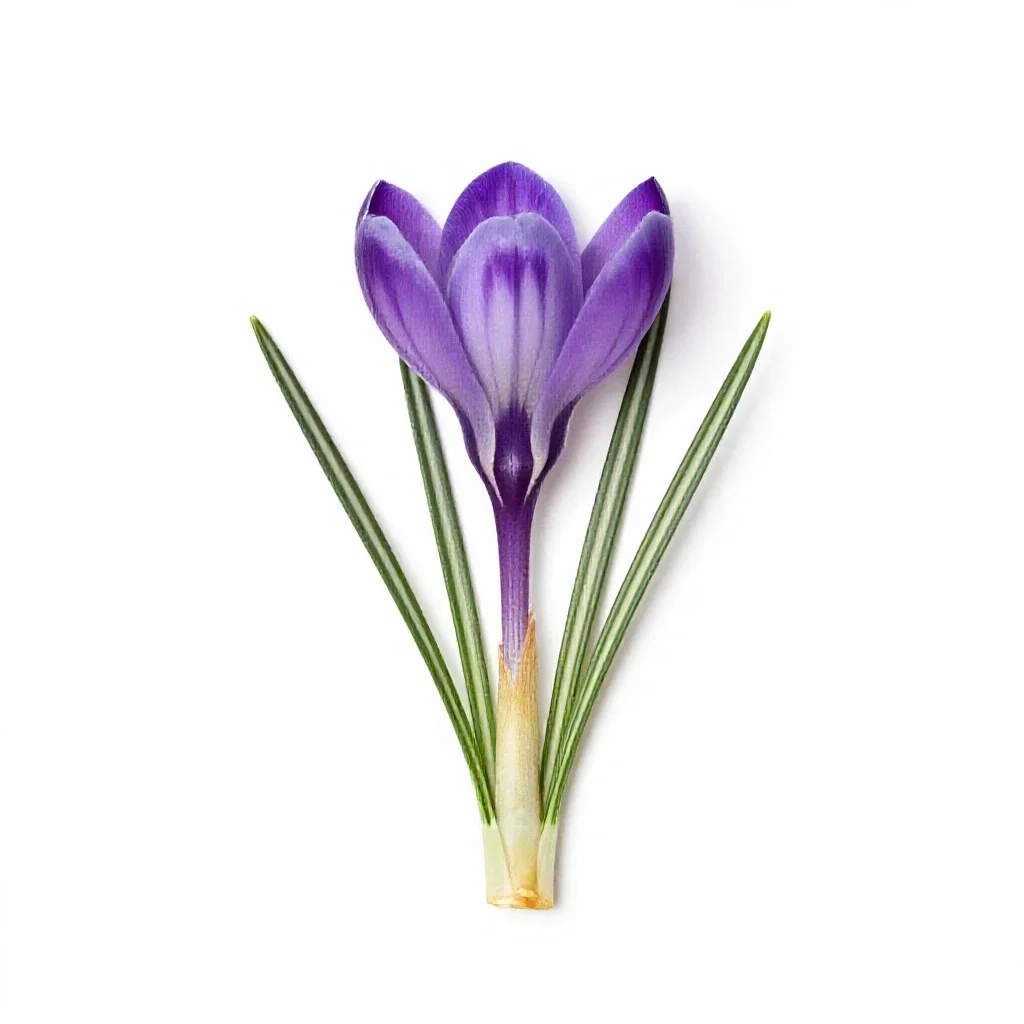 Crocus isolated on a white background