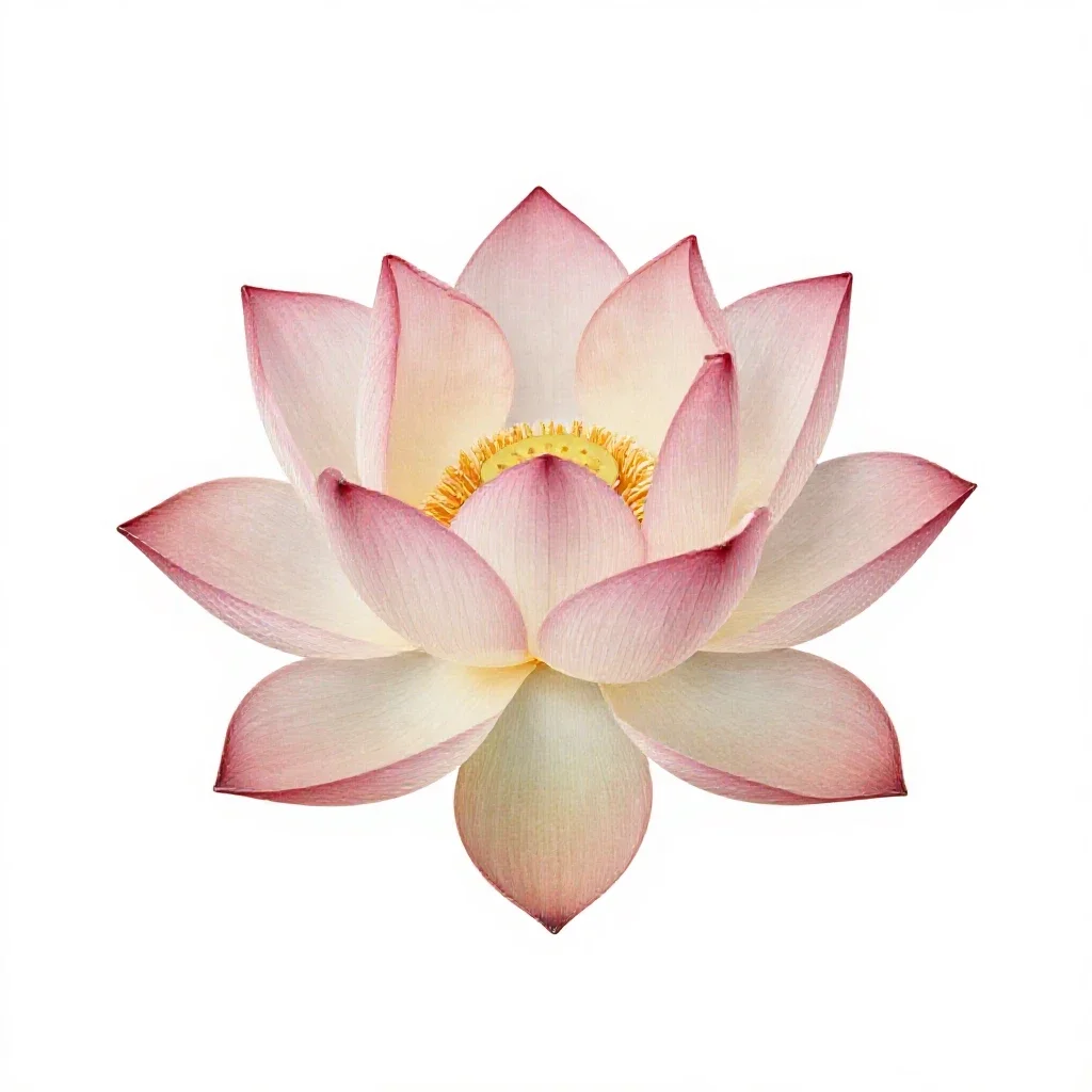 Lotus flower isolated on a white background