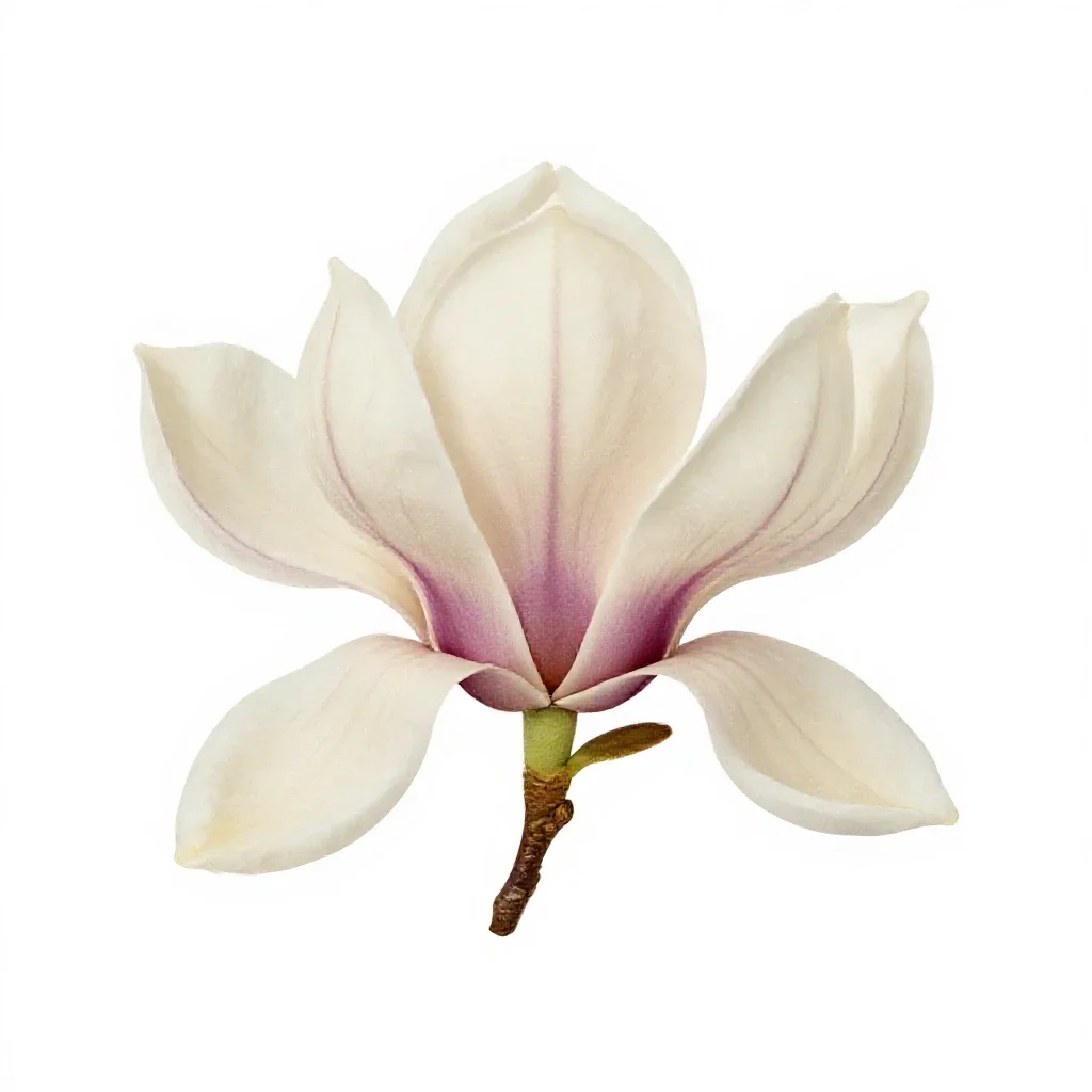 Magnolia flower isolated on a white background